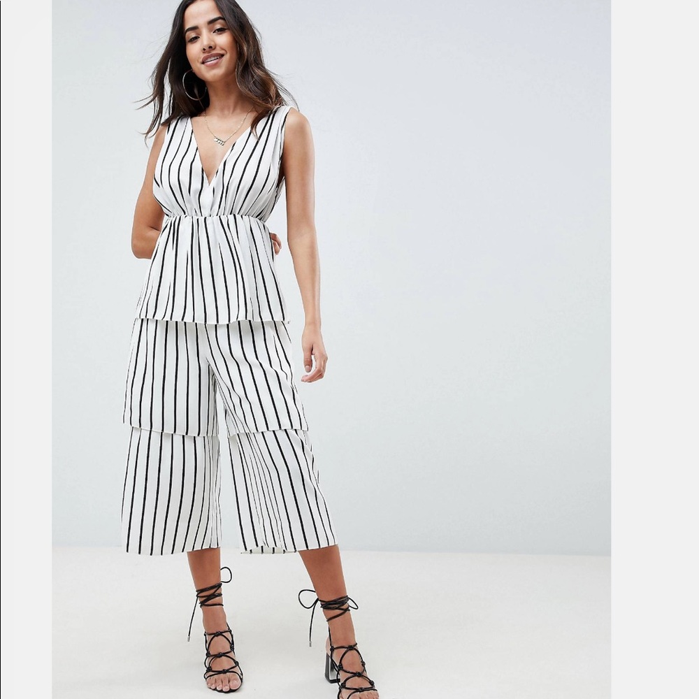 ASOS striped jumpsuit